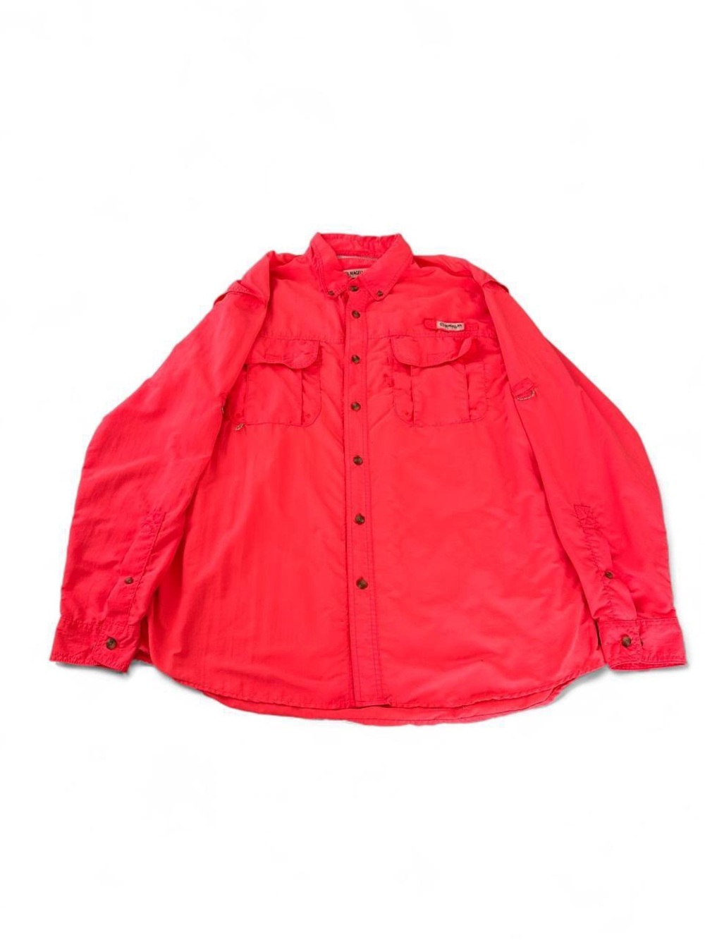 Men large Long Sleeve Button Shirt Magellan
